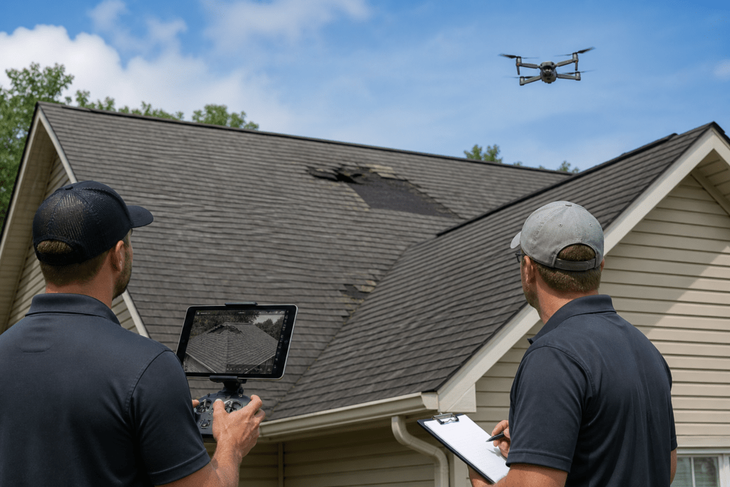 drone roof inspection DFW