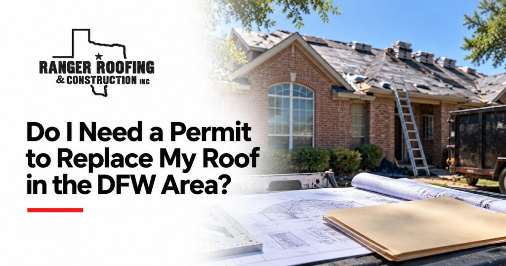 Ranger Roofing & Construction graphic: Do I Need a Permit to Replace My Roof in the DFW Area?