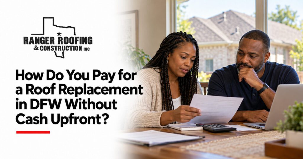 Ranger Roofing & Construction graphic: How Do You Pay for a Roof Replacement in DFW Without Cash Upfront?