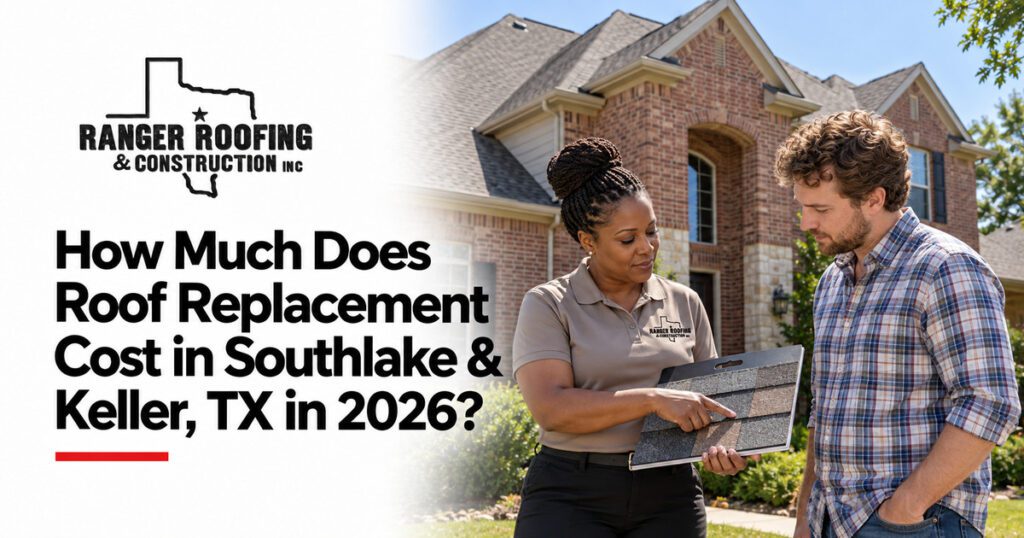 Ranger Roofing & Construction graphic: How Much Does Roof Replacement Cost in Southlake & Keller, TX in 2026?