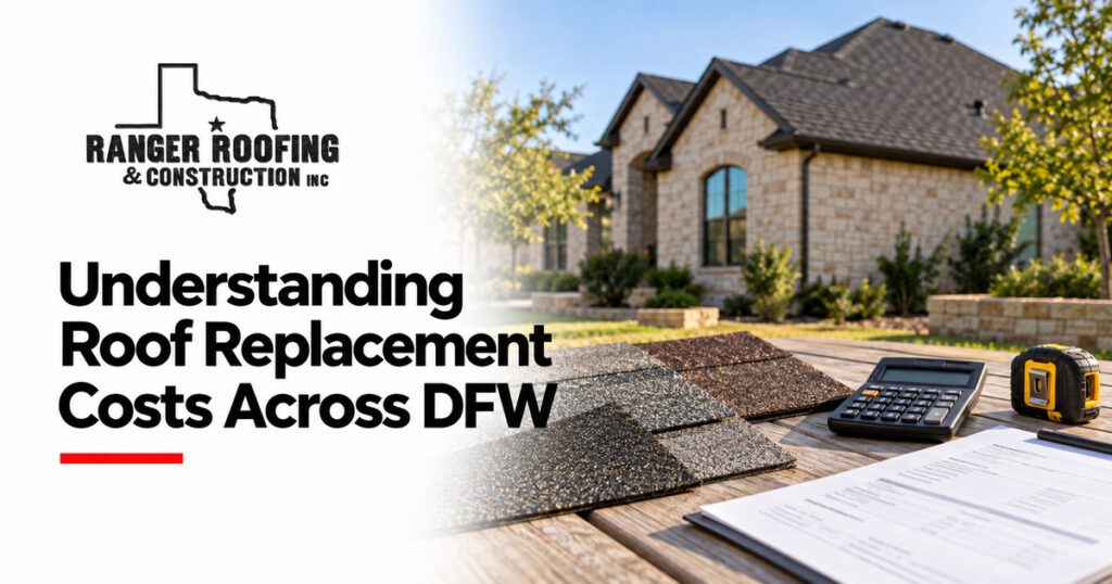 Ranger Roofing & Construction graphic: Understanding Roof Replacement Costs Across DFW